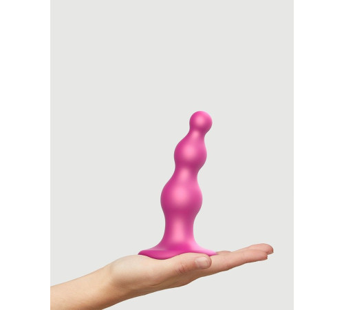 Розовая насадка Strap-On-Me Dildo Plug Beads size S Розовая насадка Strap-On-Me Dildo Plug Beads size S