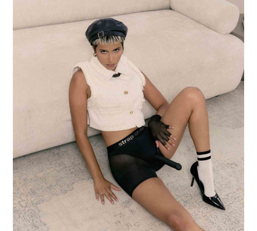 Трусики-шорты для фиксации насадок Strap-on-me Harness Lingerie Halo - size XL