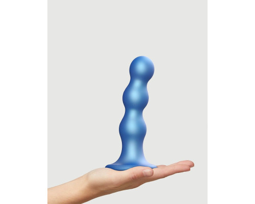 Заказать Голубая насадка Strap-On-Me Dildo Plug Balls size L