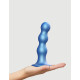 Заказать Голубая насадка Strap-On-Me Dildo Plug Balls size L