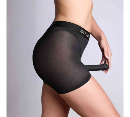 Трусики-шорты для фиксации насадок Strap-on-me Harness Lingerie Halo - size XS