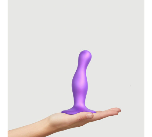 Фиолетовая насадка Strap-On-Me Dildo Plug Curvy size S