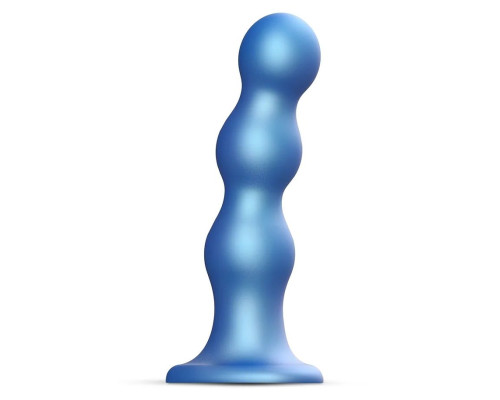 Заказать Голубая насадка Strap-On-Me Dildo Plug Balls size L
