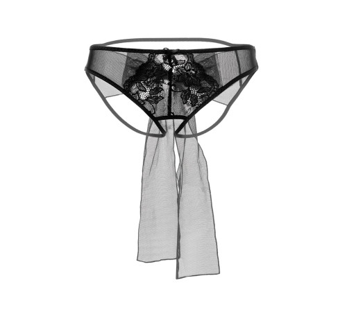 Эротические сетчатые трусики с бантом Mia