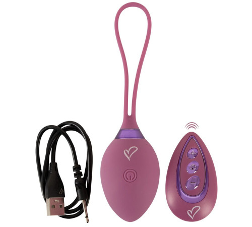 Фиолетовый вагинальный шарик ROVANA RC Love Ball