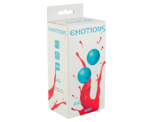 Заказать Голубые вагинальные шарики без сцепки Emotions Lexy Large
