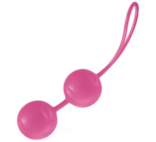 Нежно-розовые вагинальные шарики Joyballs Trend с петелькой