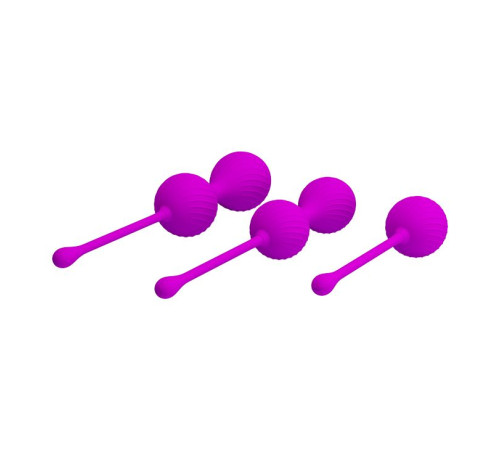 Набор лиловых вагинальных шариков Kegel Ball Набор лиловых вагинальных шариков Kegel Ball