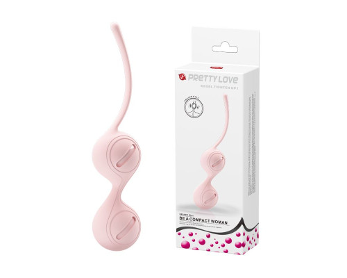 Нежно-розовые вагинальные шарики на сцепке Kegel Tighten Up I Нежно-розовые вагинальные шарики на сцепке Kegel Tighten Up I