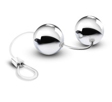 Серебристые вагинальные шарики B Yours Bonne Beads