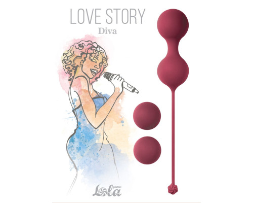 Заказать Набор бордовых вагинальных шариков Love Story Diva Заказать Набор бордовых вагинальных шариков Love Story Diva