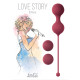 Заказать Набор бордовых вагинальных шариков Love Story Diva