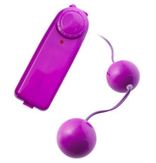 Фиолетовые вагинальные шарики с вибрацией