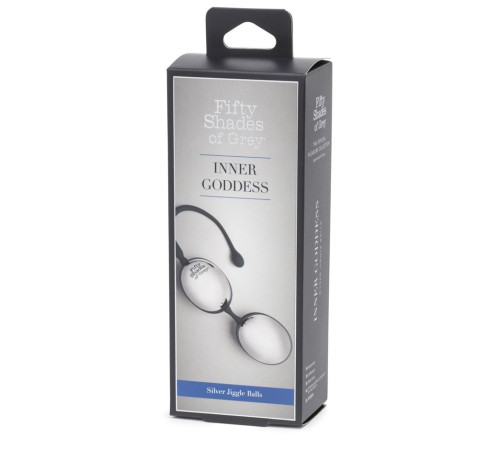 Серебристо-черные вагинальные шарики Inner Goddess Silver Jiggle Balls