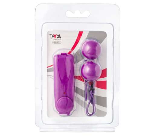 Фиолетовые вагинальные шарики с вибрацией
