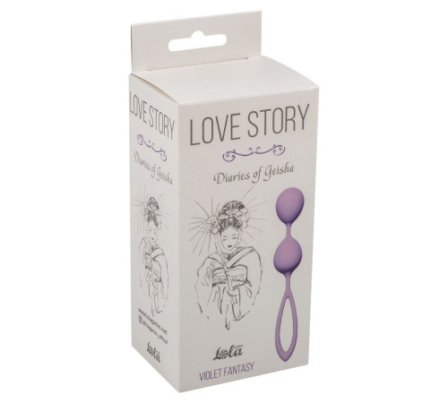 Сиреневые вагинальные шарики Diaries of a Geisha