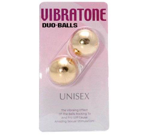 Шарики вагинальные золотые Vibratone dua-balls