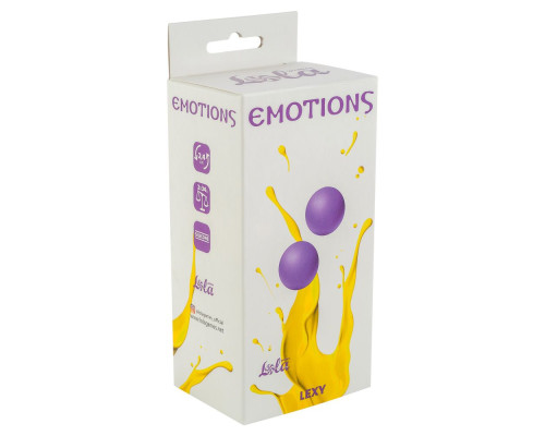 Заказать Фиолетовые вагинальные шарики без сцепки Emotions Lexy Small