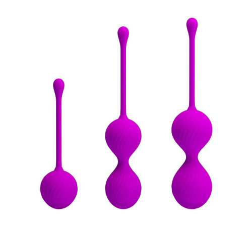 Набор лиловых вагинальных шариков Kegel Ball Набор лиловых вагинальных шариков Kegel Ball