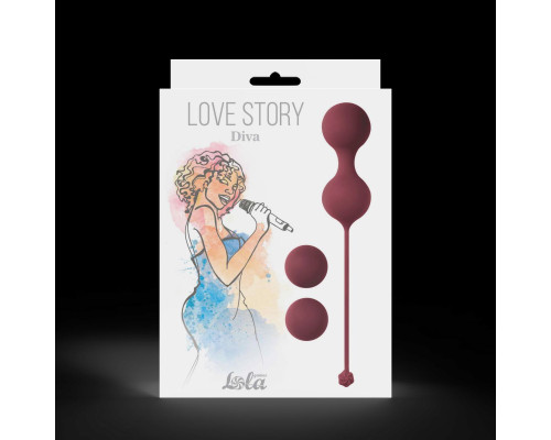 Заказать Набор бордовых вагинальных шариков Love Story Diva Заказать Набор бордовых вагинальных шариков Love Story Diva