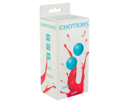 Заказать Голубые вагинальные шарики без сцепки Emotions Lexy Medium