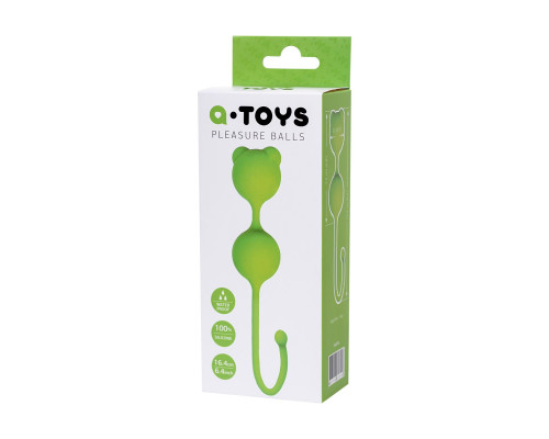 Заказать Зеленые вагинальные шарики A-Toys с ушками