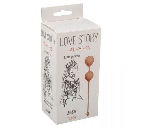 Нежно-розовые вагинальные шарики Love Story Empress Tea Rose