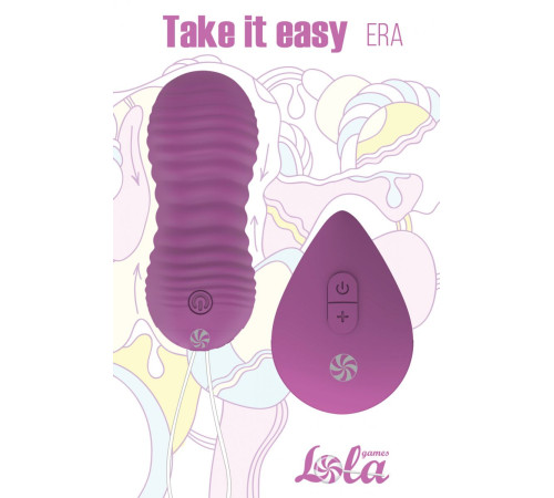 Фиолетовые вагинальные виброшарики Era с пультом ДУ