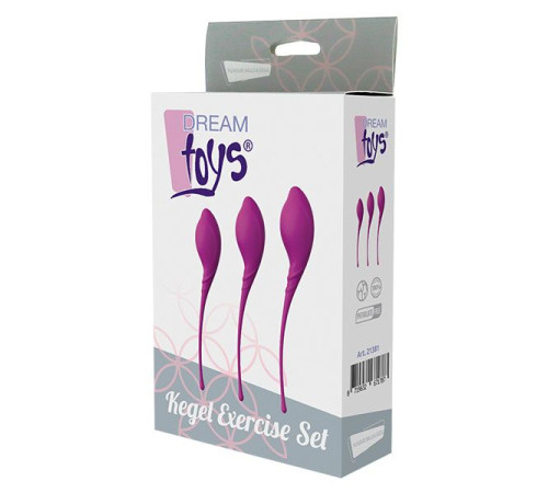 Набор из 3 фиолетовых вагинальных шариков PLEASURE BALLS   EGGS KEGEL EXERCISE SET
