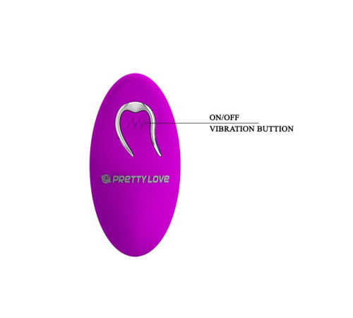 Лиловые вагинальные виброшарики Willie с пультом ДУ