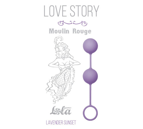Сиреневые вагинальные шарики Love Story Moulin Rouge