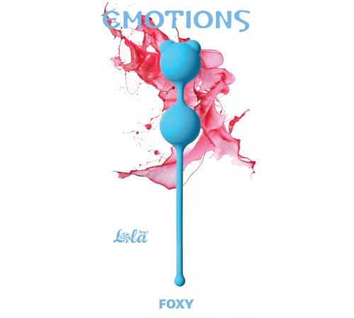 Голубые вагинальные шарики Emotions Foxy