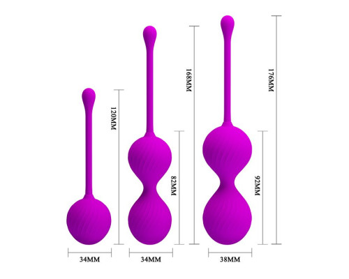 Заказать Набор лиловых вагинальных шариков Kegel Ball