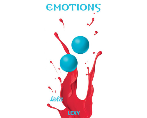 Заказать Голубые вагинальные шарики без сцепки Emotions Lexy Small
