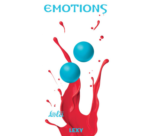 Голубые вагинальные шарики без сцепки Emotions Lexy Small