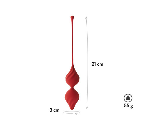 Бордовые вагинальные шарики Alcor