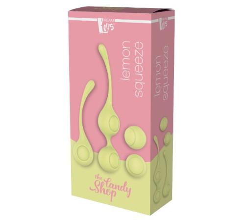 Набор желтых вагинальных шариков Lemon Squeeze