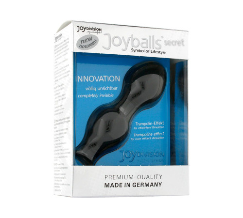Чёрные вагинальные шарики Joyballs Secret