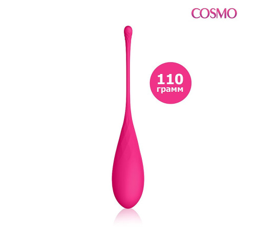 Розовый тяжелый вагинальный шарик со шнурком