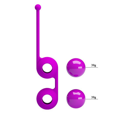 Лиловые вагинальные шарики Kegel Tighten Up III
