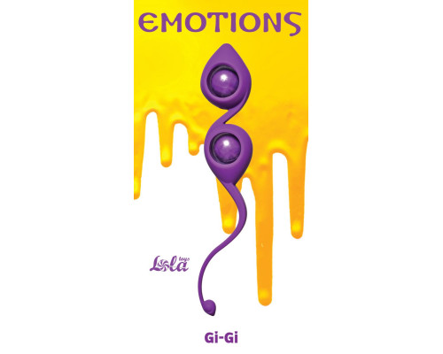 Заказать Фиолетовые вагинальные шарики Emotions Gi-Gi