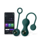 Заказать Изумрудные вагинальные шарики Magic Motion Crystal Duo Smart Kegel Vibrator with Weight Set