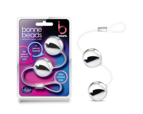 Заказать Серебристые вагинальные шарики B Yours Bonne Beads