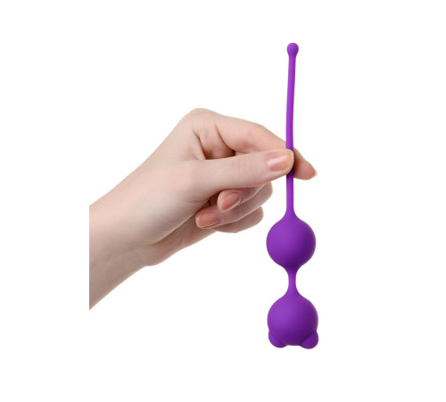 Фиолетовые вагинальные шарики A-Toys с ушками