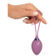 Фиолетовый вагинальный шарик ROVANA RC Love Ball