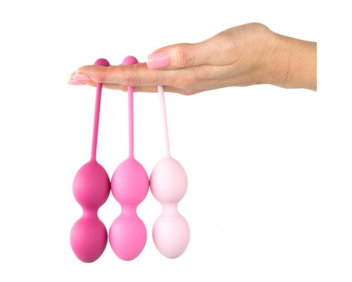 Заказать Набор из 3 розовых вагинальных шариков FemmeFit Advanced Pelvic Muscle Training Set Заказать Набор из 3 розовых вагинальных шариков FemmeFit Advanced Pelvic Muscle Training Set