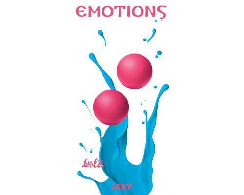 Заказать ярко-розовые вагинальные шарики без сцепки Emotions Lexy Large