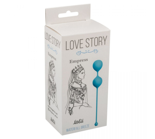 Голубые вагинальные шарики Love Story Empress Waterfall Breeze