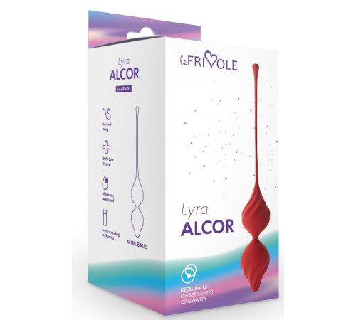 Бордовые вагинальные шарики Alcor