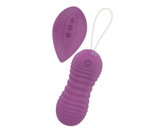 Фиолетовые вагинальные виброшарики Era с пультом ДУ